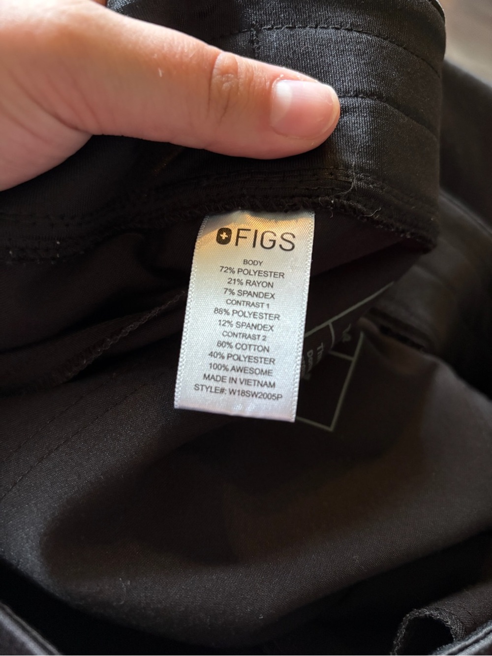 FIGS Technical Collection Zamora Jogger Scrub Pants Black Women's XL Petite - Picture 8 of 9